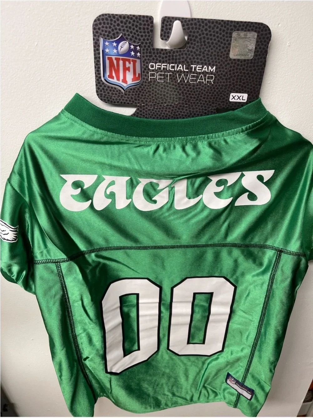 NFL EAGLES Philadelphia Officially Licensed Kelly Green Throwback Pet Jersey XXL